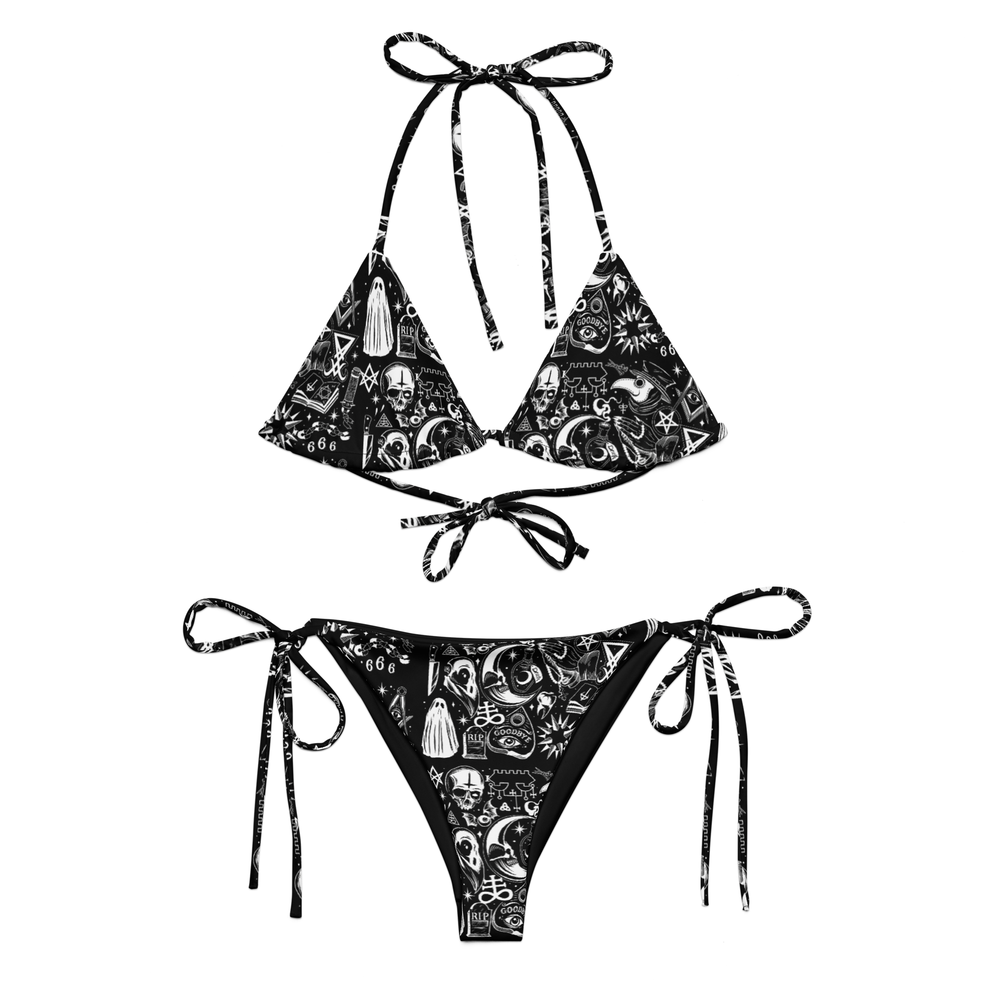 Satanist All-over print recycled string bikini