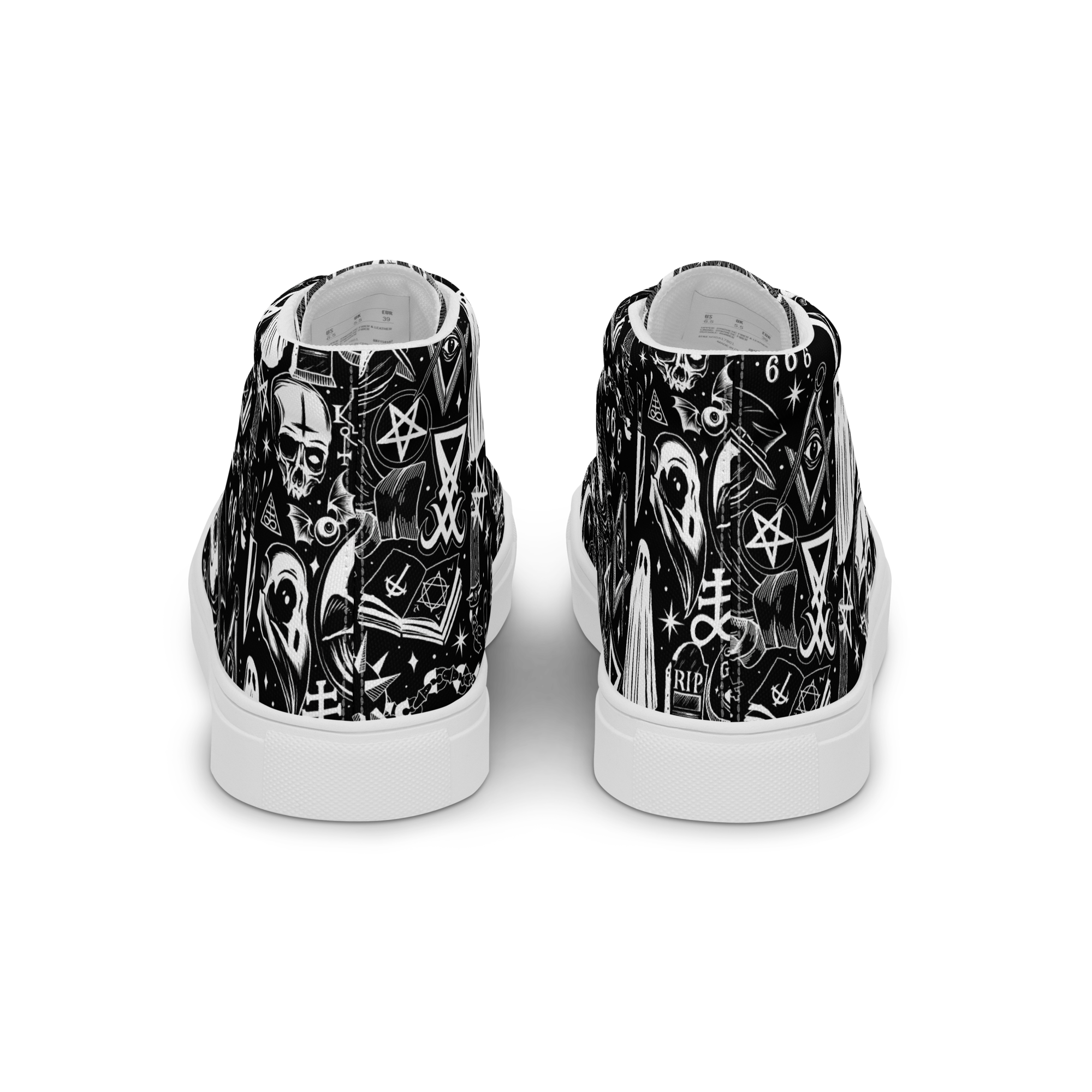 The Satanist high top canvas shoes