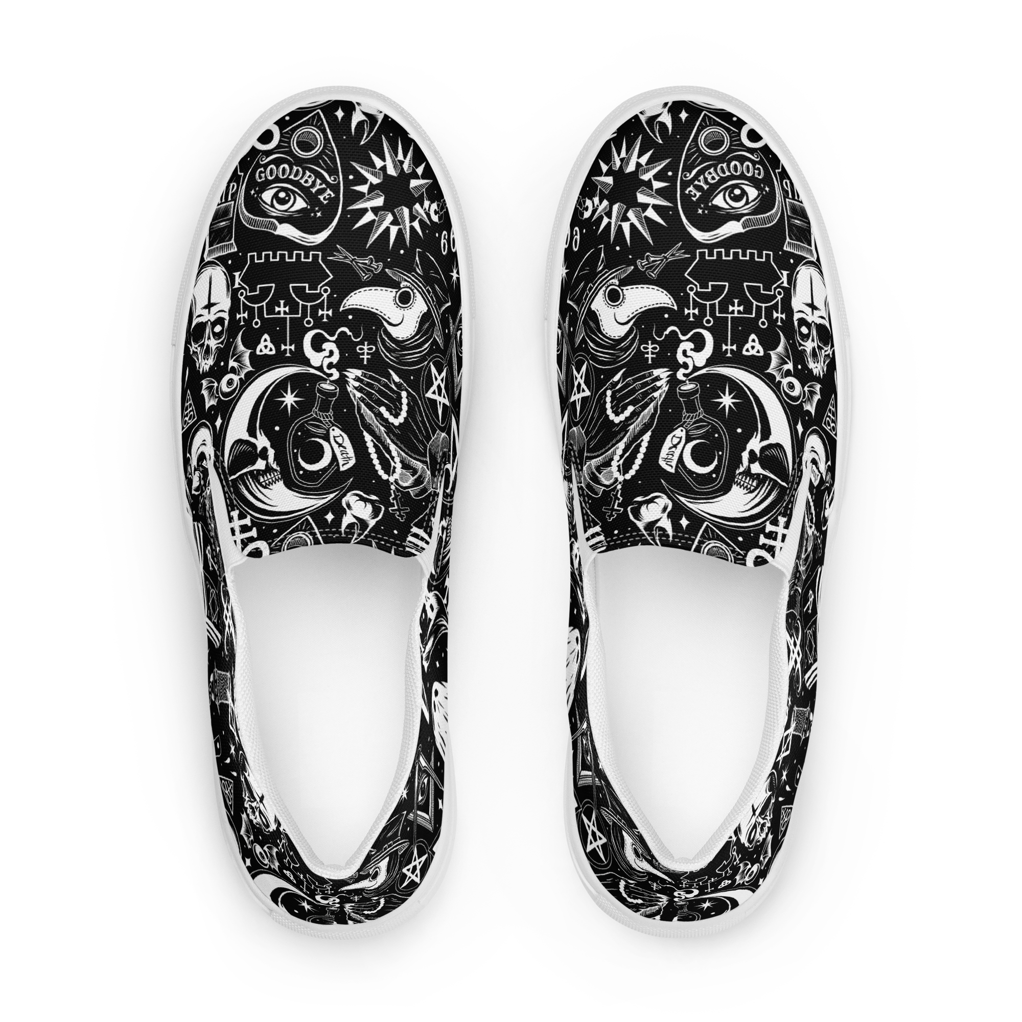 The Satanist slip-on canvas shoes