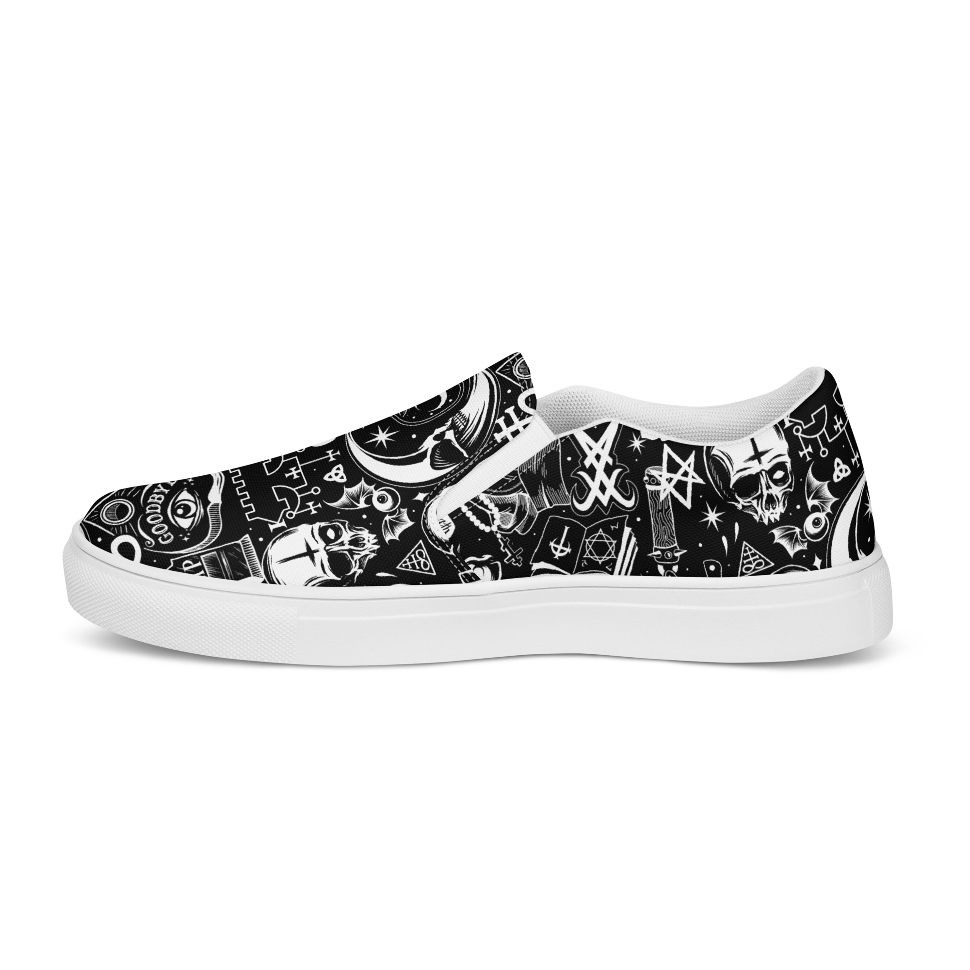 The Satanist slip-on canvas shoes