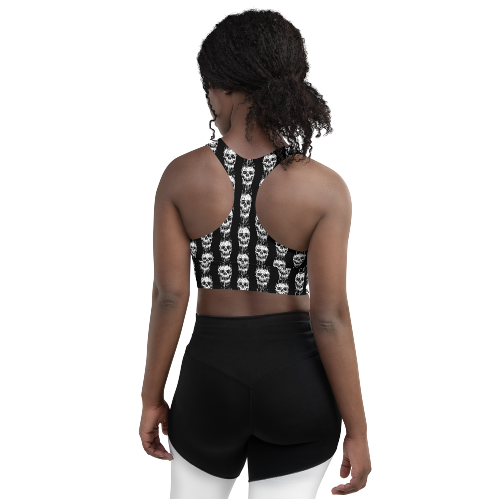 Skull Longline sports bra