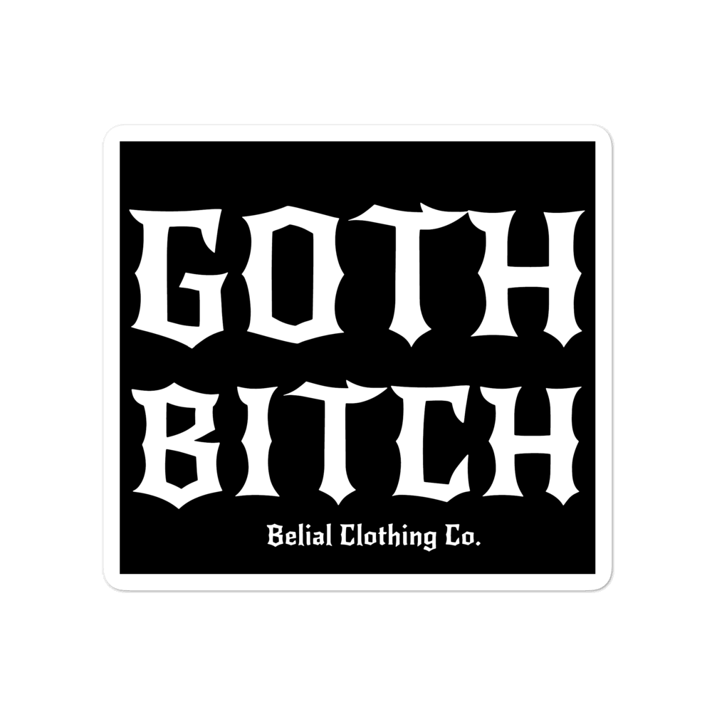 Pegatinas sin burbujas de Goth Bitch