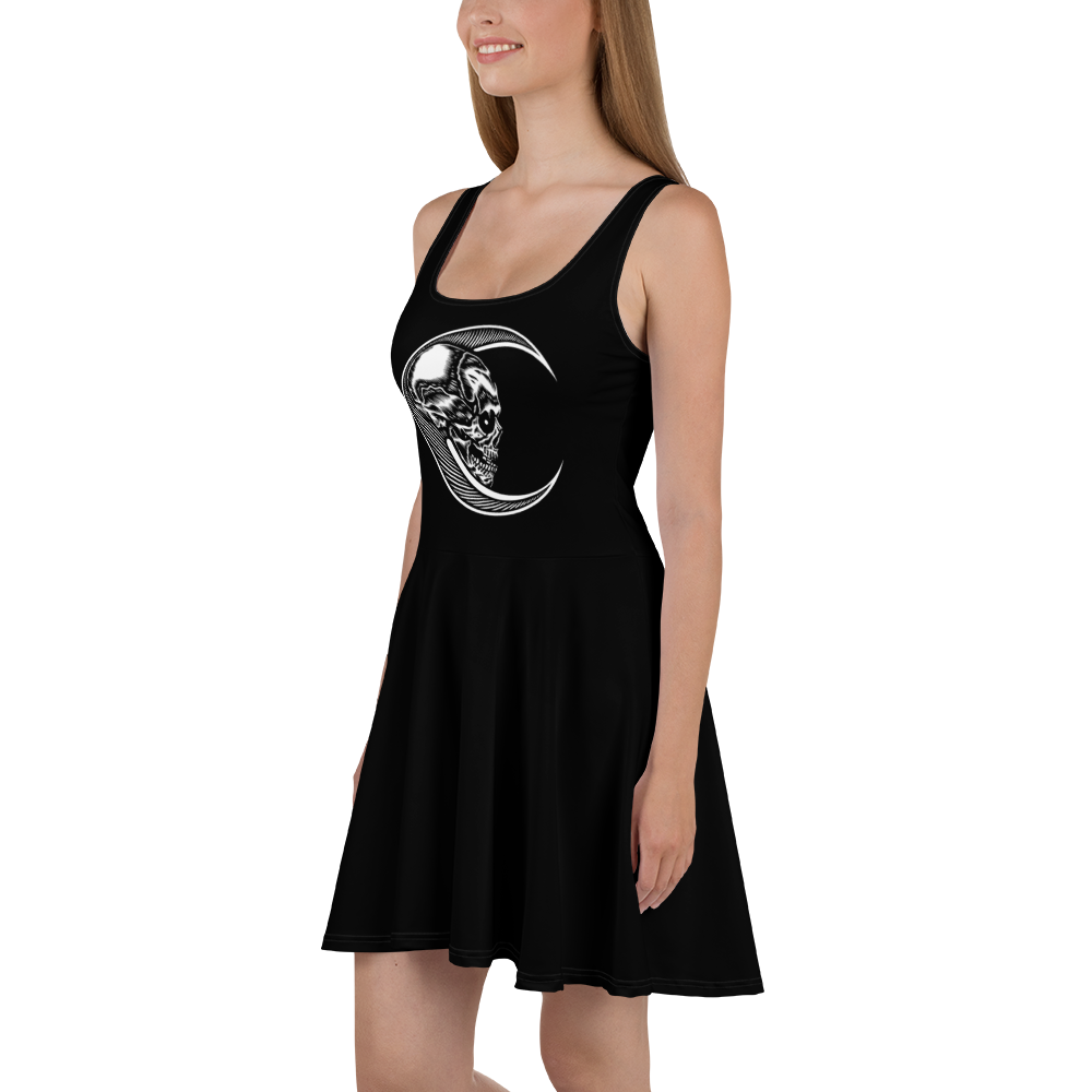 Moon Skull Skater Dress