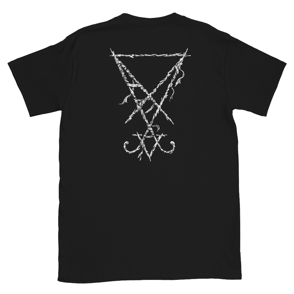 Camiseta unisex de manga corta con el símbolo de Lucifer